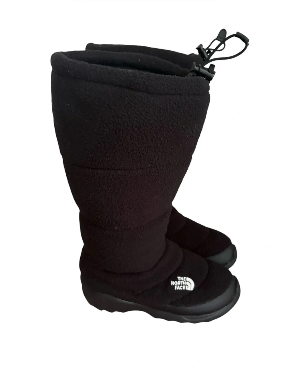 The North Face Heat Seeker Boots Womens Size 7 Black Fleece 200 Gram Insulation.
